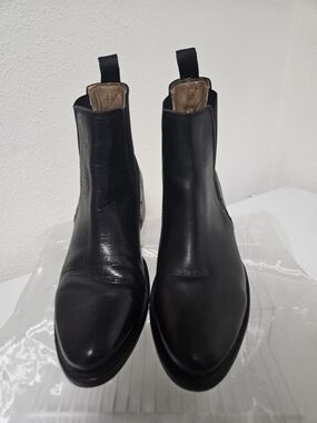 Classic Black Women's Chukka Boots - Smooth Leather Chelsea Style